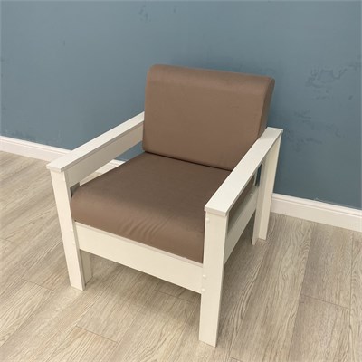 Кресло Каттегат New Victoria, каркас черный, велюр темно-бежевый 30021-6 - фото 24564