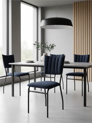 Стул офисный "Камелот Лайт" с мягкой спинкой разборный New Victoria, велюр графит 7700-1 - фото 25653