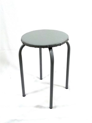 Табурет Булат, 4 шт., кожа серая, ножки титан 847370953 - фото 26299