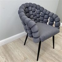 Мягкий стул Michelin V.O велюр графит 7002-3