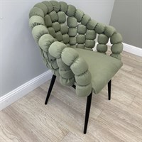 Мягкий стул Michelin V.O велюр фисташковый 7002-2