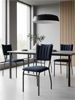 Стул офисный "Камелот Лайт" с мягкой спинкой разборный New Victoria, велюр графит 7700-1