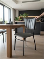 Стул кухонный усиленный "Камелот Гранд" с мягкой спинкой разборный New Victoria, велюр графит 4336-2