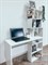 Письменный компьютерный рабочий стол КС-7 New Victoria со стеллажом и полками для ноутбука домашний из ЛДСП, 1198х400х1520 мм 8907-1 - фото 14344