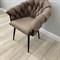 Мягкий стул Michelin V.S. велюр темно-бежевый 7004-1 - фото 16809