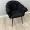 Кресло "Мишлен VS", каркас черный, велюр черный 2895-10 - фото 20883