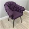 Кресло "Мишлен VS", каркас черный, велюр фиолетовый 2895-8 - фото 20965