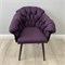 Кресло "Мишлен VS", каркас черный, велюр фиолетовый 2895-8 - фото 20967