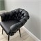 Кресло "Мишлен VS", каркас черный, кожа черная 2895-17 - фото 21134