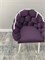 Стул обеденный "Мишлен LS" каркас белый, велюр фиолетовый 2999-3 - фото 21252