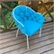 Уличный садовый стул "Мишлен LS" каркас белый, оксфорд бирюзовый (водооталкивающая ткань) 6000-5 - фото 21581