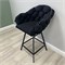 Барный стул "Мираж", велюр черный, каркас черный (высота сиденья 87 см) 3500-1 - фото 21812