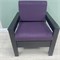 Кресло Каттегат New Victoria, каркас черный, велюр фиолетовый 30021-7 - фото 24561