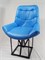 Кресло на цепях Лофт Grand, кожа бежевая, каркас серый металлик (высота сиденья 48 см) 22119-2 - фото 27348