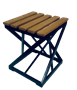 Табурет Лофт Crown с деревянным сиденьем - фото 5211